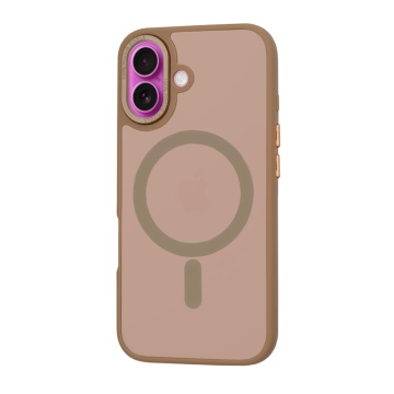 Husa pentru iPhone 16 Plus - Techsuit HaloFrost MagSafe Series - Sandstone Brown - Img 1