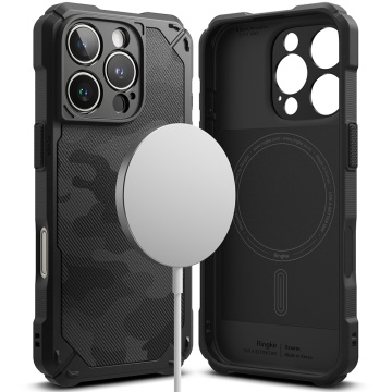 Husa pentru iPhone 16 Pro Max - Ringke Rugged Gear MagSafe - Camo Black - Img 1