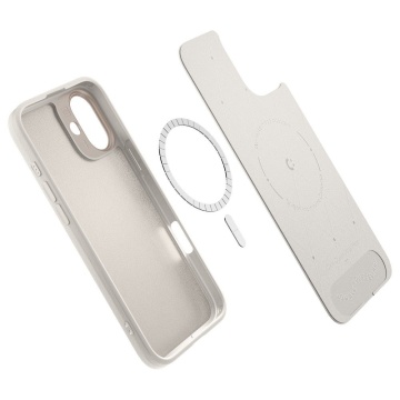 Husa pentru iPhone 16 - Spigen Cyrill Kajuk MagSafe - Cream - Img 5
