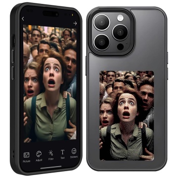 Husa premium iPhone 14 Pro Techsuit SmartScreen NFC, Negru - Img 1