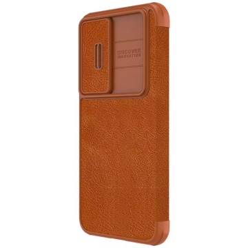 Husa Samsung Galaxy S23 Plus Nillkin QIN Pro Leather, Brown - Img 2