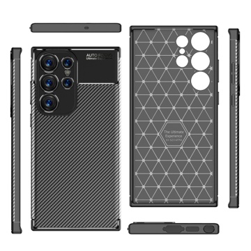 Husa Samsung Galaxy S23 Ultra Techsuit CarbonFiber, Black - Img 4