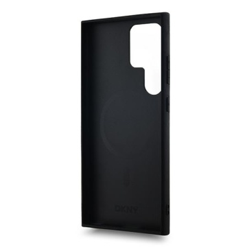 Husa Samsung Galaxy S24 Ultra - DKNY Leather Checkered Mono Pattern MagSafe (DKHMS24LPCPVSLK) - Black - Img 3