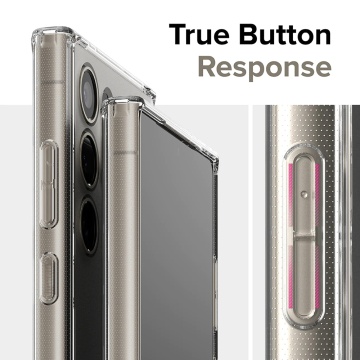 Husa Samsung Galaxy S24 Ultra Ringke - Fusion X, Transparent Mat - Img 6