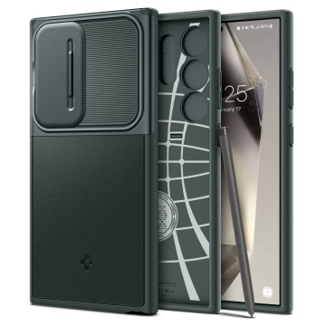 Husa Samsung Galaxy S24 Ultra Spigen Optik Armor - Verde - Img 1