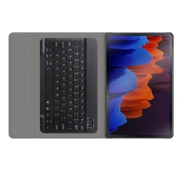Husa Samsung Galaxy Tab S7 Plus 12.4 T970/T976 cu tastatura magnetica wireless RGB Techsuit CozyTab - Negru - Img 4