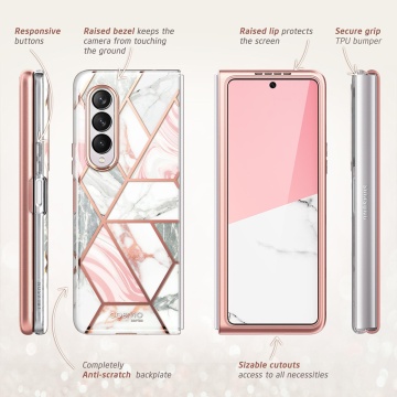 Husa Samsung Galaxy Z Fold 3 5G, i-Blason - Cosmo - Marmura (Copy 1) - Img 6