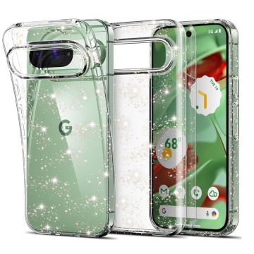 Husa sclipici Google Pixel 9 Techsuit SparkleSkin - Transparenta - Img 1