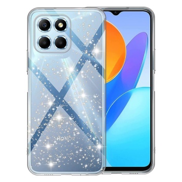 Husa sclipici Honor X8b Techsuit SparkleSkin - Transparent - Img 2
