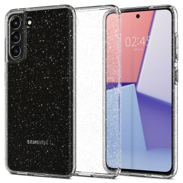 Husa sclipici Samsung Galaxy S21 FE 5G Techsuit SparkleSkin - Transparent - Img 1