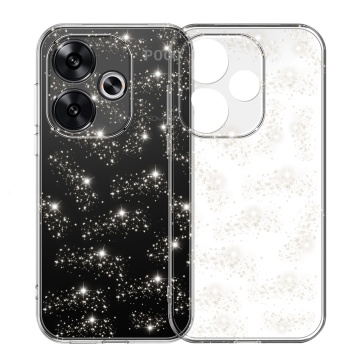 Husa sclipici Xiaomi Poco F6 Techsuit SparkleSkin - Transparenta - Img 1