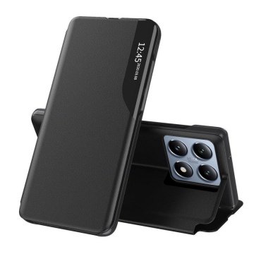 Husa Xiaomi 14T Pro Eco Leather View flip tip carte - Negru - Img 1