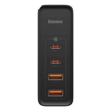 Incarcator 2xUSB QC3.0/2xType-C PD100W + cablu Baseus, CCGAN2P-L01, Negru - Img 4