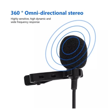 Microfon lavaliera cu fir Techsuit WL1, iPhone, Jack -Negru - Img 7