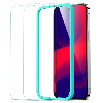 [Pachet 2x] Folie sticla iPhone 14 Pro Max ESR Tempered Glass, Transparenta - Img 1