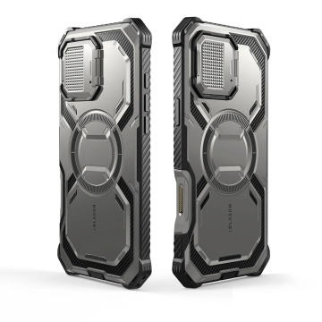 [Pachet 360°] Husa + folie iPhone 16 Pro I-Blason Armorbox - Gri Titan - Img 2