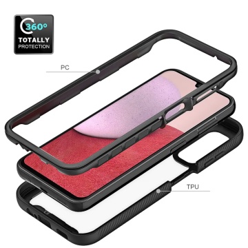 Pachet 360° Husa + folie Samsung Galaxy A14 5G Techsuit Defense - Negru - Img 3