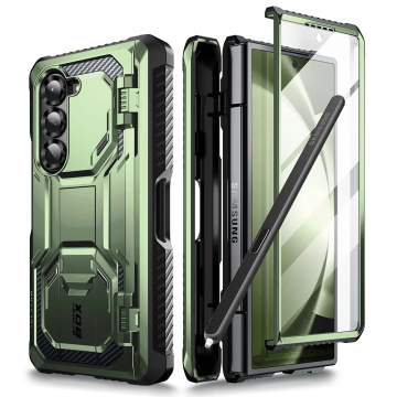 [Pachet 360°] Husa + folie Samsung Galaxy Z Fold6 I-Blason Armorbox - Verde - Img 1