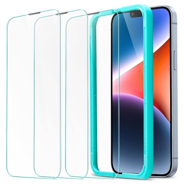 [Pachet 3x] Folie sticla iPhone 13 Pro Max ESR Tempered Glass, Transparenta - Img 1