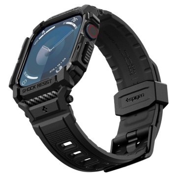 [Pachet husa + curea] Apple Watch 10 42mm Spigen Rugged Armor Pro - Negru - Img 3