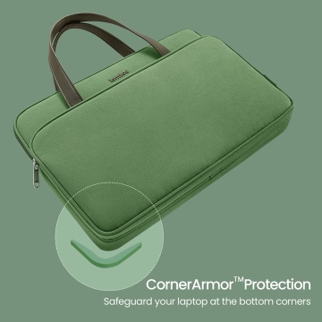 Servieta laptop 14 inch, 4 compartimente Tomtoc KF2313571- Verde - Img 6