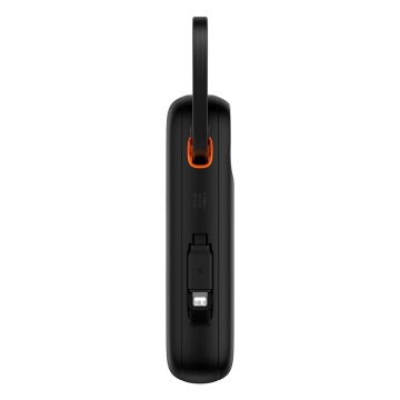 Acumulator Extern 2x Lightning, 3x Type-C, 2x USB, 22.5W, 10000mAh + Cablu Type-C, 30cm - Baseus Qpow Pro+ (P10055003113-00) - Black - Img 3