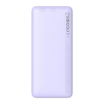 Acumulator Extern USB, Type-C, Micro-USB, 20W, 10000mAh + Cablu Type-C - Baseus Airpow (P10022801513-00) - Nebula Purple - Img 3