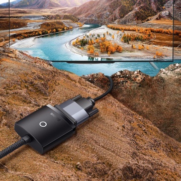 Adaptor HDMI, VGA, Jack, Micro-USB Baseus, 1080P, WKQX010101 - Negru - Img 6