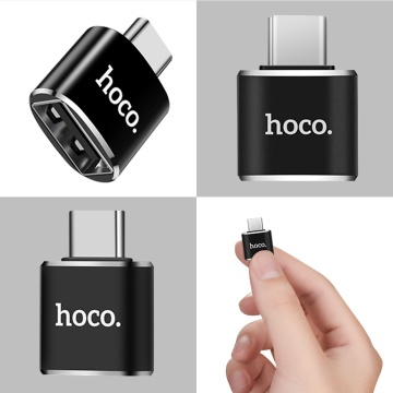 Adaptor OTG Type-C la USB Hoco UA5, 2.4A - Negru - Img 6