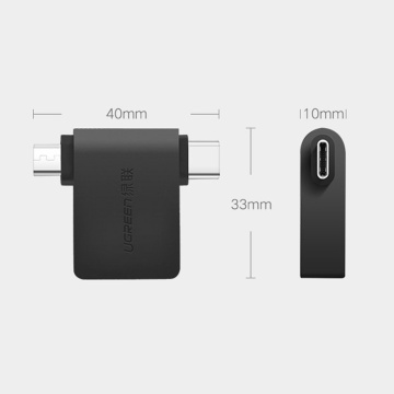 Adaptor OTG USB 3.0 la Micro-USB, Type-C Ugreen 30453 - Negru - Img 5