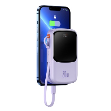Baterie Externa 2x Lightning, Type-C, USB, 20000mAh, 20W - Baseus Qpow Pro (PPQD030005) - Purple - Img 7