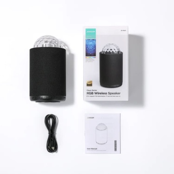 Boxa portabila Bluetooth mica JoyRoom, lumini RGB, JR-MS01 -Negru - Img 7