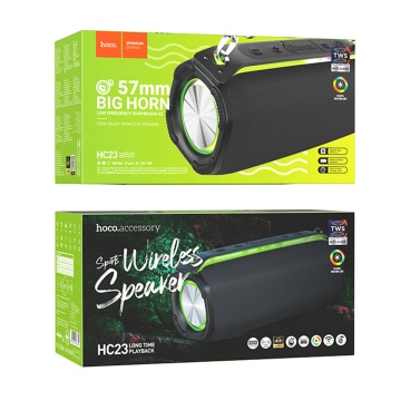 Boxa wireless 10W, curea de umar Hoco HC23, TF, USB, FM - Negru - Img 5