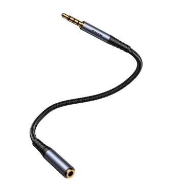 Cablu Audio JoyRoom Seria de transfer audio (SY-A09) - Mufa 3,5 mm Mascul la Mufa 3,5 mm Femeie, 1,2 m - Negru - Img 5