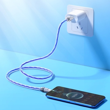 Cablu Super Fast Charge USB Type-C PD100W Hoco U113, 1m, Albastru - Img 4
