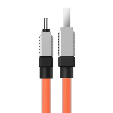 Cablu Super Fast Charging USB-C PD100W Baseus, 2m, CAKW000707- Portocaliu - Img 2
