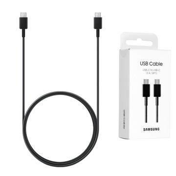 Cablu USB-C Fast Charge Samsung to USB-C, EP-DX310JBEGEU - Negru - Img 1