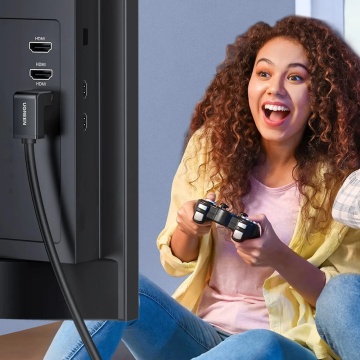 Cablu Video Ugreen- (10173) - HDMI la HDMI în unghi, 4k@30Hz, 2m - Negru - Img 5