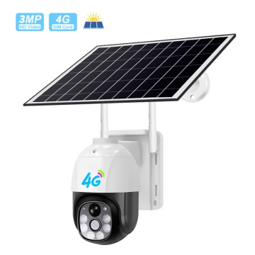 Camera de supraveghere cu panou solar Techsuit, full HD - Alb - Img 1
