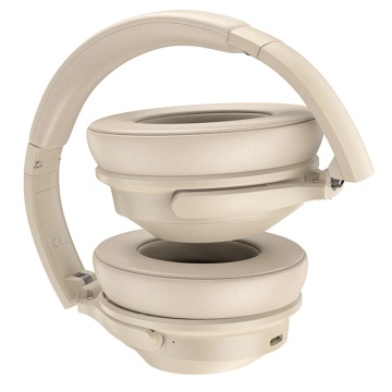 Casti Hoco fără fir (W37) - Bluetooth 5.3, Reducere activă a zgomotului, Multipoint - Champagne auriu - Img 2