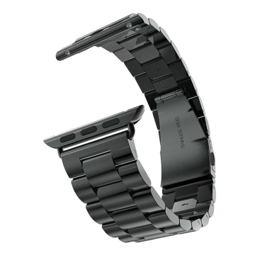 Curea Techsuit W036 - Apple Watch 1/2/3/4/5/6/7/8/9/10/SE/SE 2 (38/40/41/42mm) - Negru - Img 3