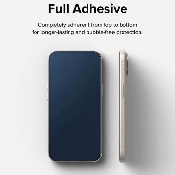 Folie sticla iPhone 15 Plus Ringke Cover Display Tempered Glass, Negru - Img 2