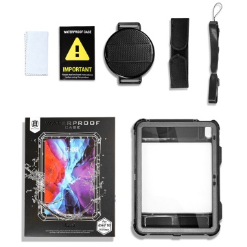 Husa 360 iPad 10 (2022) 10.9 ShellBox Waterproof IP68 - Negru - Img 3