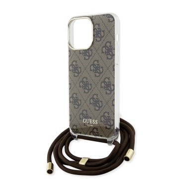 Husa Guess Crossbody Cord 4G Print iPhone 15 Pro GUHCP15LHC4SEW -Maro - Img 1