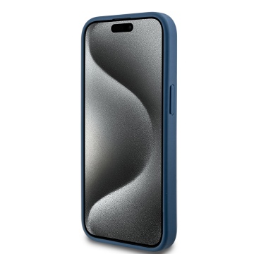 Husa Guess iPhone 15 Plus 4G Collection Leather MagSafe, GUHMP15MG4GFRB -Albastru - Img 2