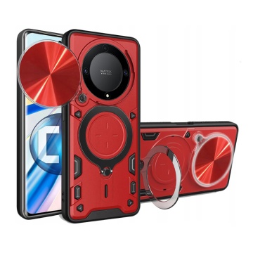 Husa Honor Magic5 Lite Techsuit CamGuard Pro - Rosu - Img 1