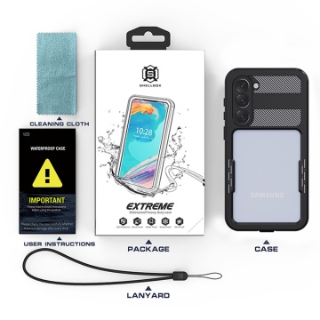 Husa impermeabila Samsung Galaxy S23 Plus ShellBox Waterproof IP68, Black - Img 6