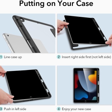 Husa iPad 8 10.2" (2020) ESR Rebound Hybrid -Negru - Img 3