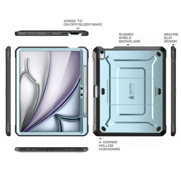 Husa iPad Air 13 (2024) Supcase Unicorn Beetle Pro, Albastru - Img 7