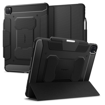 Husa iPad Pro 13 (2024) Spigen Rugged Armor Pro - Negru - Img 1